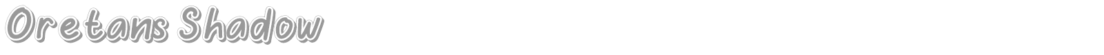 Oretans font preview